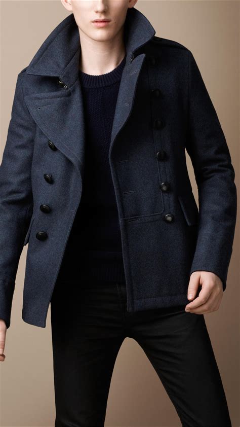 boy burberry coat|burberry pea coat men's sale.